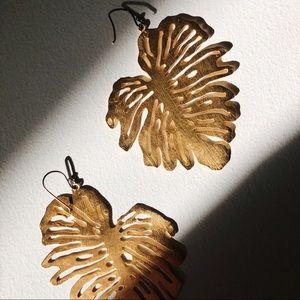 Gold plated Terrain earrings